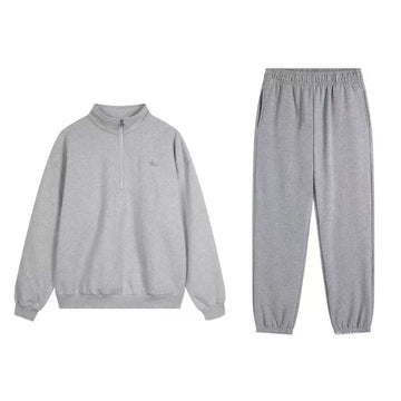 Athletic Heather Grey Zip Pullover