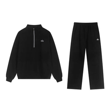 Black Color Zip Pullover